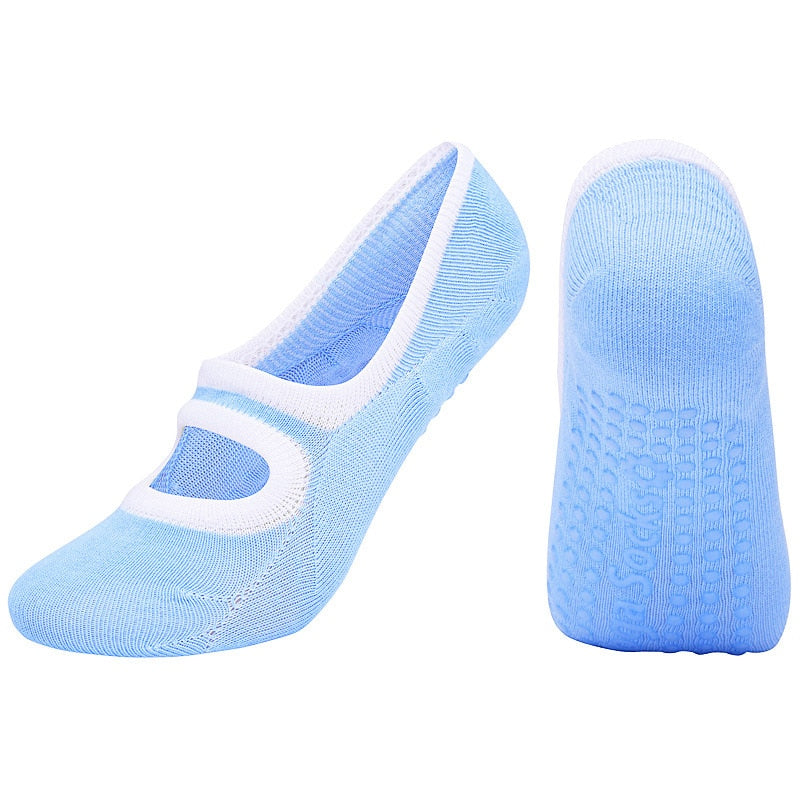 New Women High Quality Bandage Yoga Socks Anti-Slip Quick-Dry Damping Pilates Ballet Fitness Socks Breathable Gym Sports Socks-8