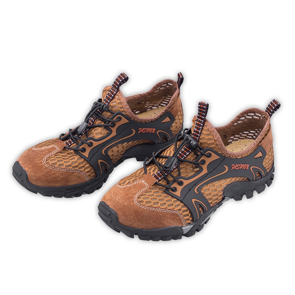 JACKSHIBO Breathable Water Shoes For Men Climbing Hiking Upstream Shoe