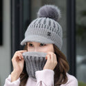 knitted Thick Warm Beanie Bonnet form women
