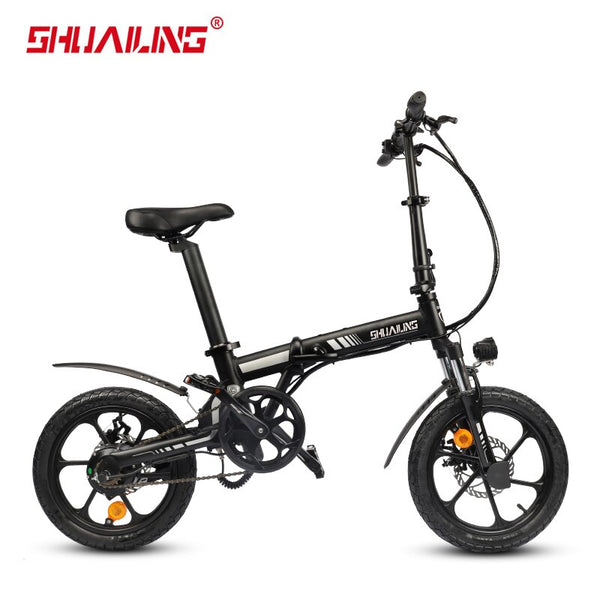 Shuailing 36V 10.5Ah Smart Electric Bicycle 36V 250W Foldable Electric Eicycle 16Inch Tire Folding E-Bike With 36V 2Ah Charger