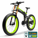 1000W T750 Plus  Folding Electric Bike, 48V High Performance Li-ion Battery,5 Level Pedal Assist Sensor Fat Bike