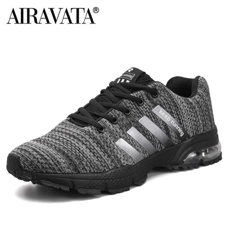 Breathable Air Cushion Canvas Running Shoes for Men