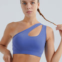 Single Shoulder Anti-sweat stylish Sports Bra sports top