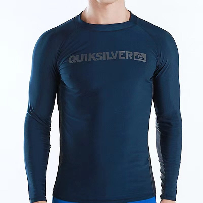 M-6XL UV Rashguard Lycra Protection Long Sleeve Swimsuit for Men-6