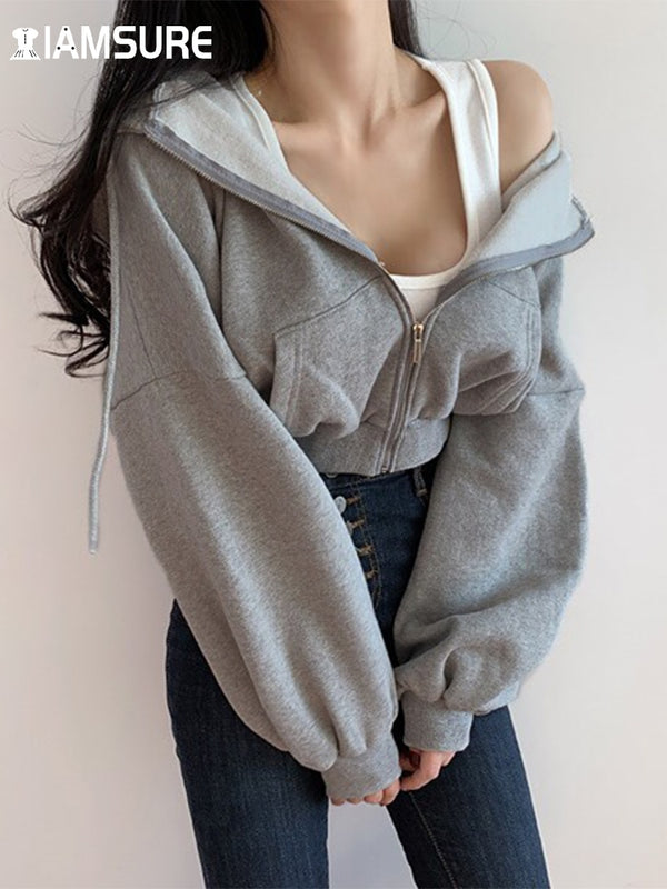 Short waist Hoodie for Women with Long Sleeve hoodies for women