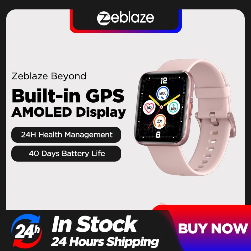 Zeblaze Beyond GPS AMOLED Display Fitness Smart Watch 
