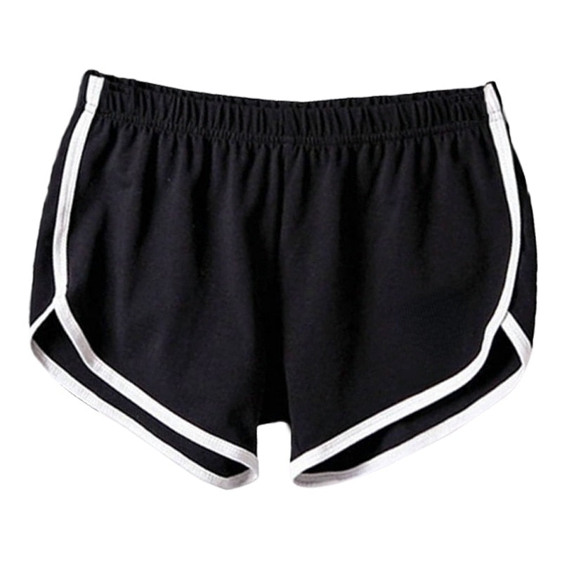 Buy black Women Breathable Skinny Fit Fitness Shorts of Solid Colours