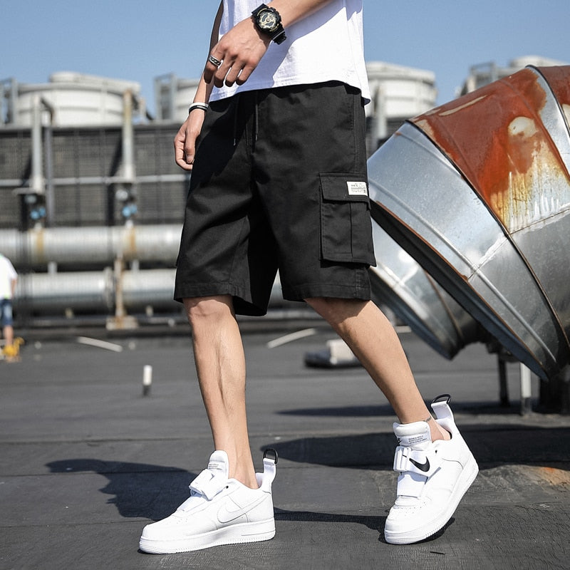 Casual Loose Knee length Sports shorts summer short for men