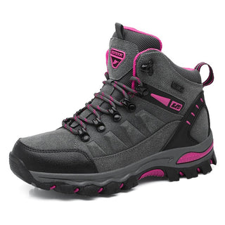 Compra grey-rose High Top Hiking and Trekking Anti-slippery Shoes for Women