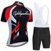 CYKLOPEDIA Men Cycling Jersey Set- Short Sleeve Jersey + Bib Shorts