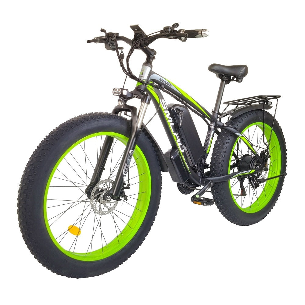 Acheter black-green 500W, 750W , 1000W Smlro XDC600 Electric Bicycle with Lithium Battery and 26Inch Wheels