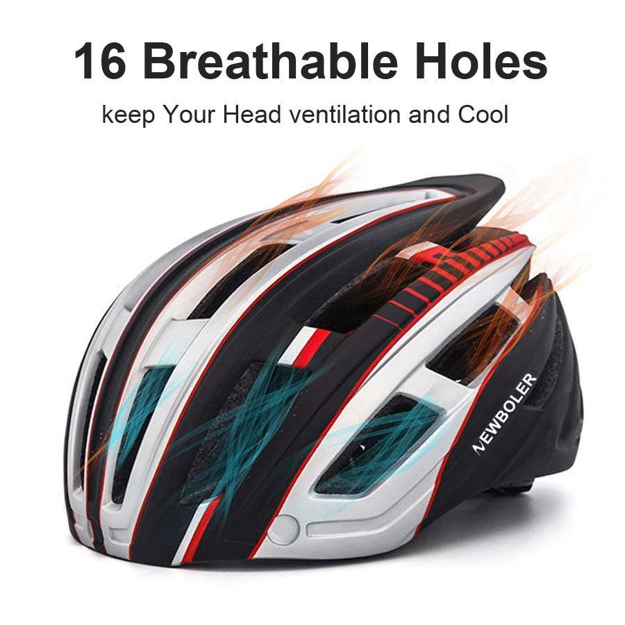 NEWBOLER Cycling Helmet with rear LED Light-27