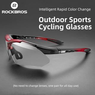 ROCKBROS Photochromic Cycling Eyewear Lightweight Bike Sunglasses Myopia Frame