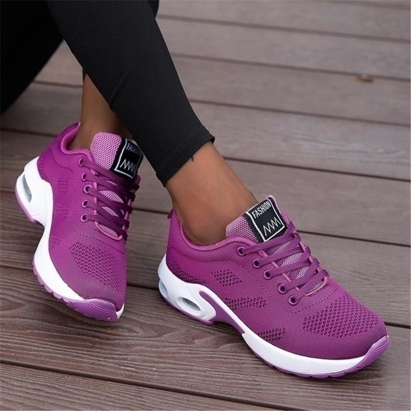 Compra purple Summer Women Shoes Breathable Mesh Outdoor Light Weight Sports Shoes