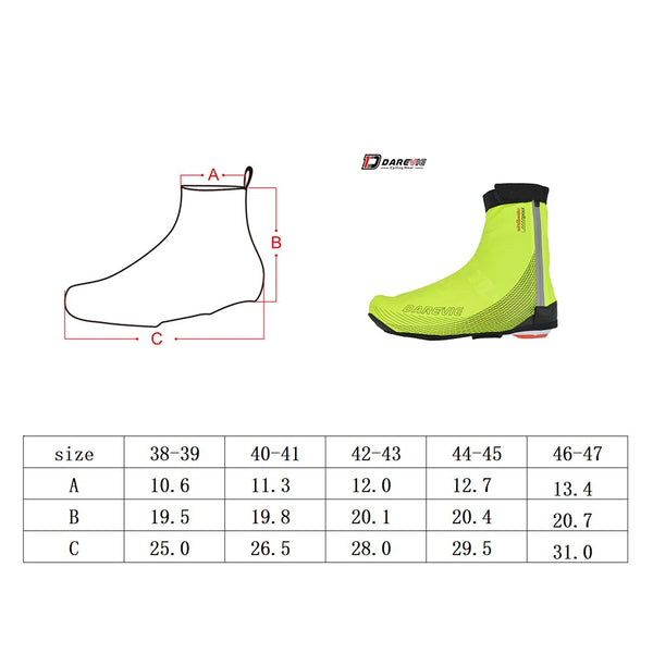 DAREVIE PU Rubber Waterproof Cycling Shoes Covers
