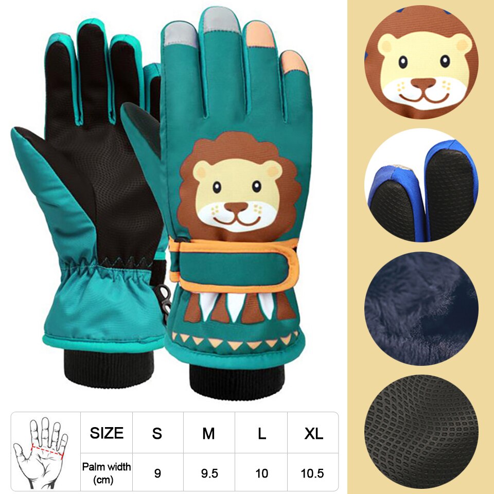Acheter c-green Men, Women &amp; Children Warm Waterproof Ski and Cycling Gloves