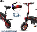 DYU S2 Mini Electric Assist Bike 10Inch 250W 10Ah Moped City Bike Women Men E-bike 25km/h Max Load 120kg