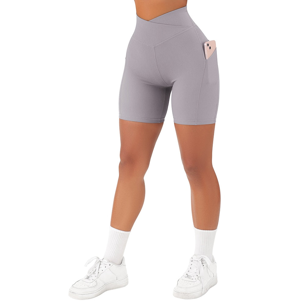 Compra sl905ly OMKAGI Waisted Seamless Sport Shorts for women