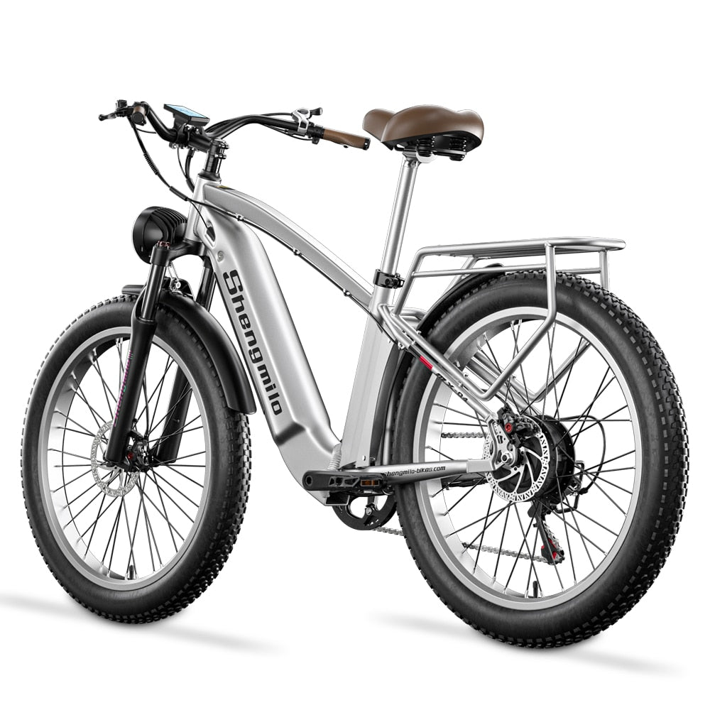 Shengmilo MX04 Adult Mountain Electric Bike 500w 26&quot; Fat Tyre Bicycle 48Ｖ15Ah Oil Brake  Ebike MTB 40km\H