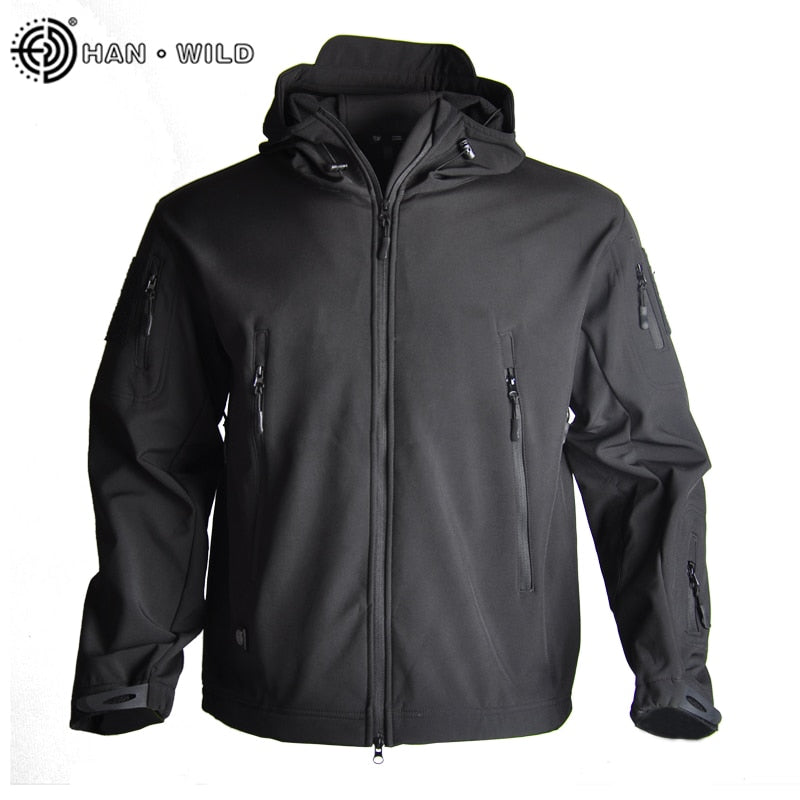 Comprar black-jacket Waterproof Windbreaker Tactical Jacket &amp; pants set for Men