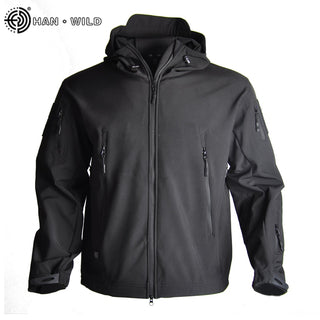 Buy black-jacket Waterproof Windbreaker Tactical Jacket &amp; pants set for Men