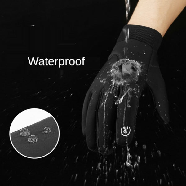  Waterproof Warm Thermal Fleece Gloves Anti-slip with Touch Screen 