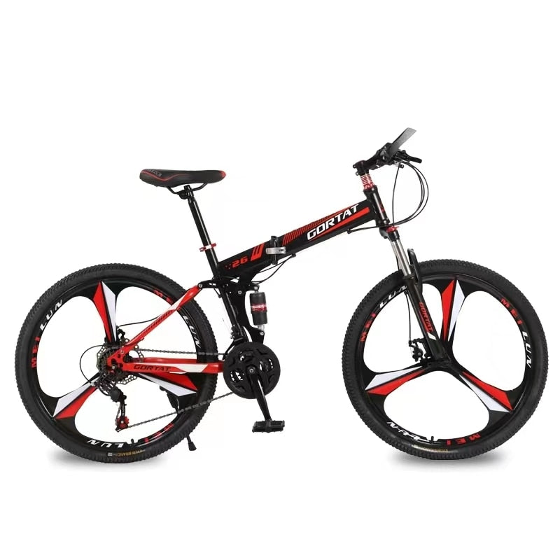 26 inches foldable mountain bike 21 speeds Double Disc Brake