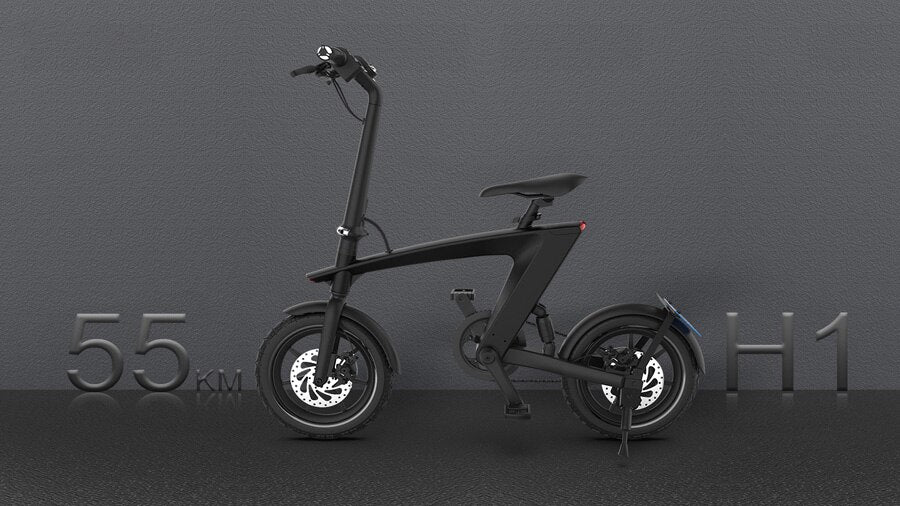 Compra h1-black 2021 Newest Version HX H1 Mini E-Bike 36V 250W Riding/ Electric Bike with Rear Spring shock Absorber