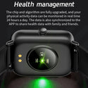 2022 New Bluetooth Heart Rate Monitor Smart Watch Men Full Touch Dial