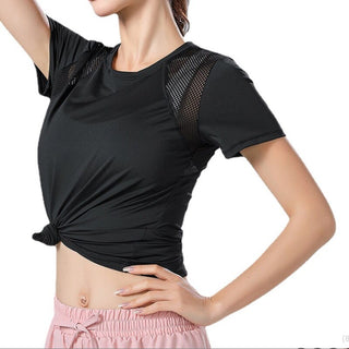 Ladies Loose Yoga & Fitness Short Sleeve T-shirt