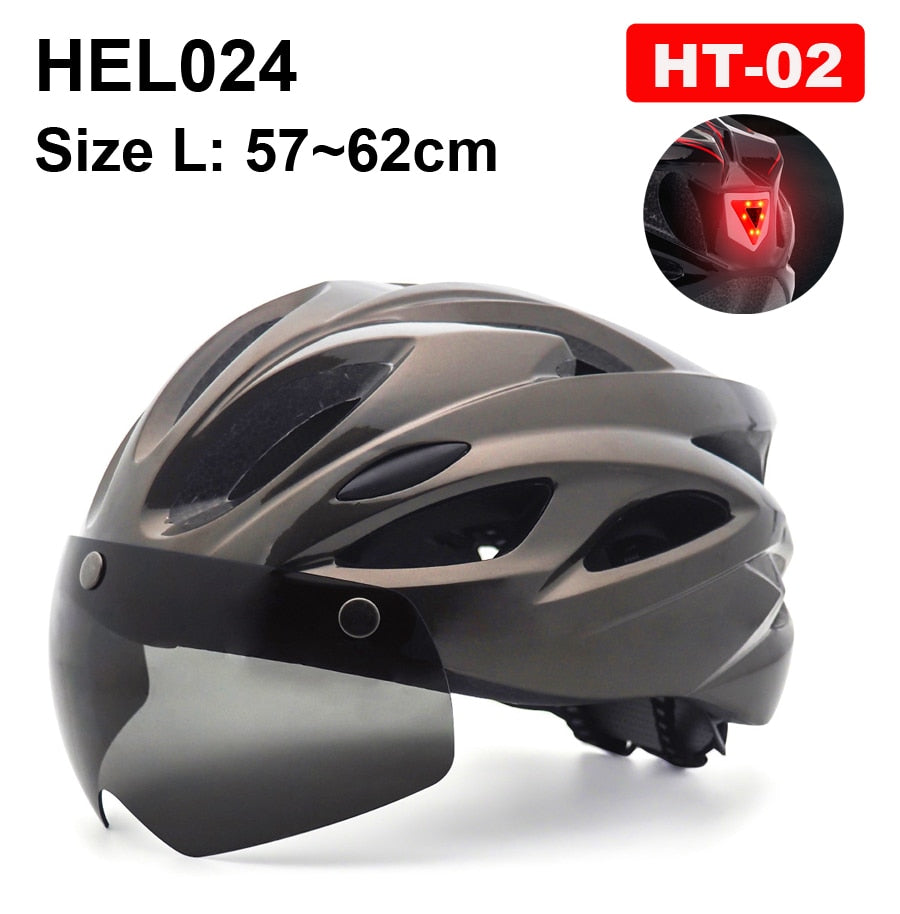 NEWBOLER Cycling Helmet with rear LED Light 