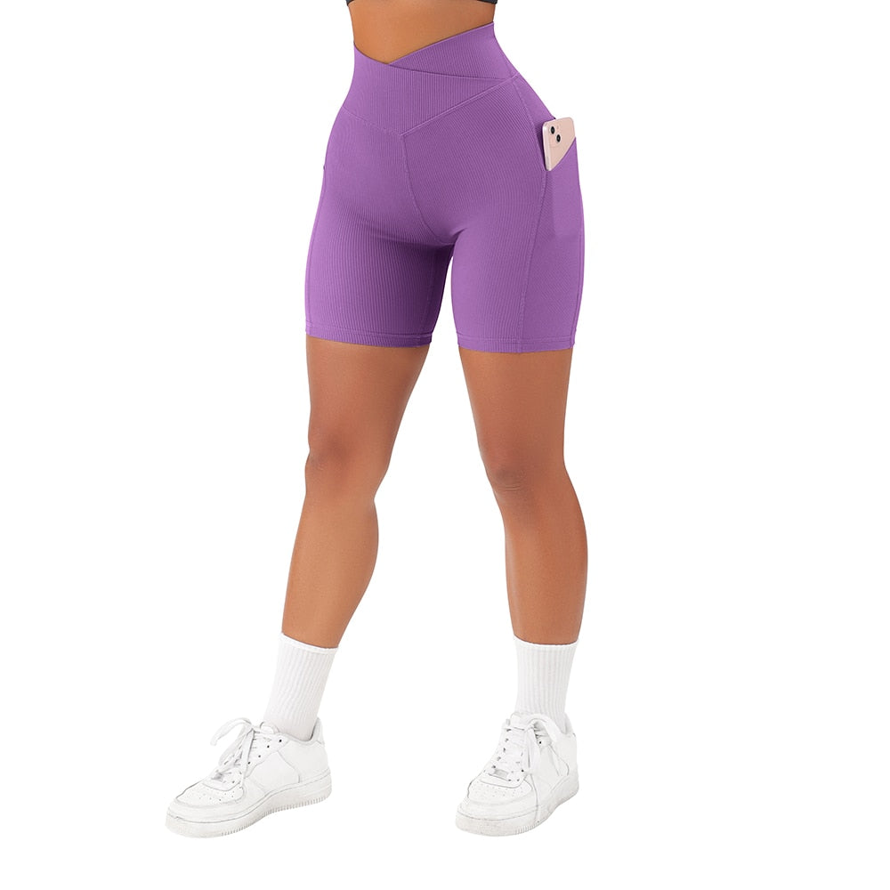 Compra sl905dp OMKAGI Waisted Seamless Sport Shorts for women
