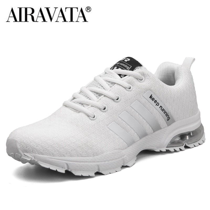 Breathable Air Cushion Canvas Running Shoes for Men-1
