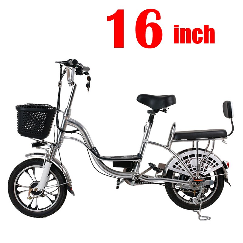 Buy 48v12ah 20 inch electric bicycle aluminum alloy mountain bike 48V250W electric motorcycle female electric bicycle Free transit