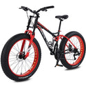 26 Inch Wolf's Fang Bicycle 24 gears Fat tyre Mountain Bike 