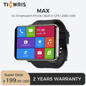 TICWRIS MAX 4G Smart Watch 3GB 32GB Face ID Camera Waterproof and GPS