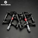 ROCKBROS Mountain Bike Bicycle Pedals Ultralight Aluminium Alloy 4 Bearings 
