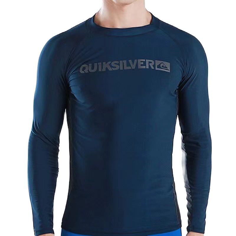 M-6XL UV Rashguard Lycra Protection Long Sleeve Swimsuit for Men-1