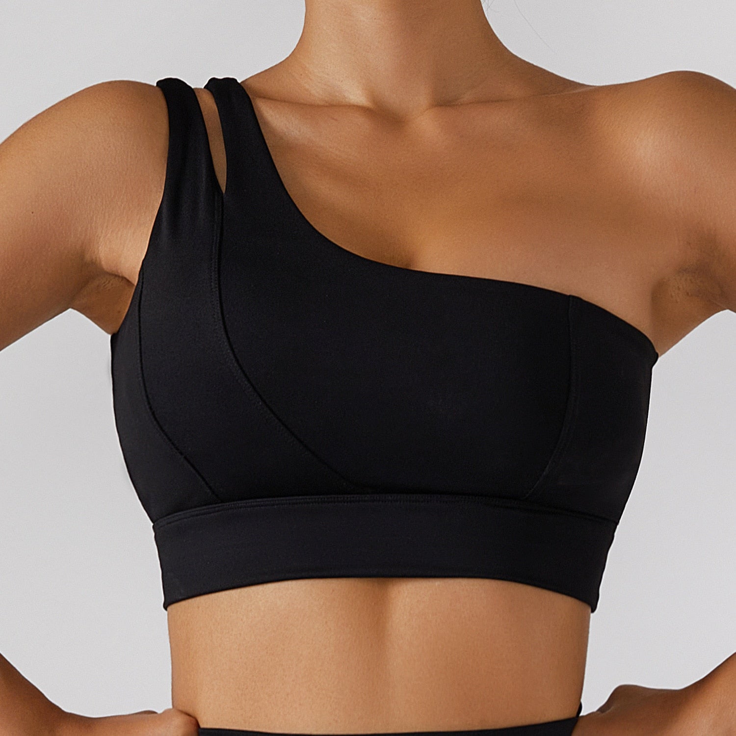 Buy black-bra-a 2PC Yoga and Gym Wear High Waist Leggings &amp; Top Set