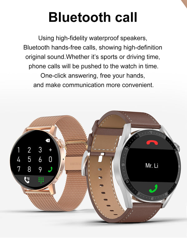 Smartwatch gps movement track Bluetooth calls, wireless charging watch
