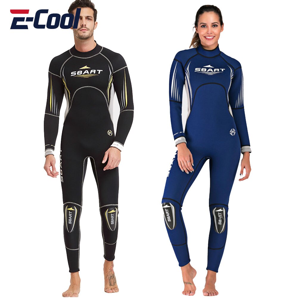 3mm Men Wetsuit Women Neoprene Diving Suit Back Zipper One-piece Swimsuit Warm Scuba Freediving Fishing Swimming Equipment