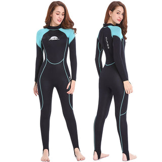 2mm Neoprene Full Body Wetsuit  for Diving Snorkelling Surfing Swimming back zipper