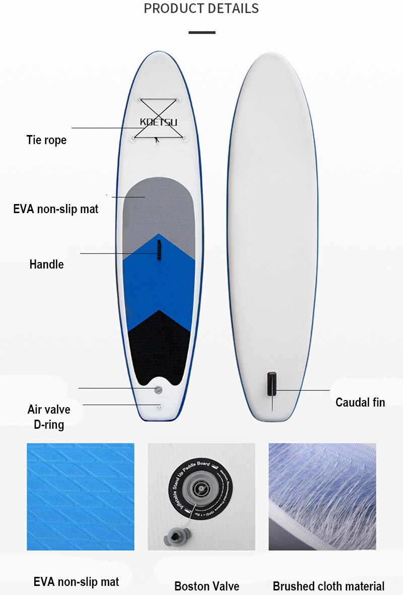 3.2M Inflatable Non-Slip Mat Paddle Board Set and Storage bag