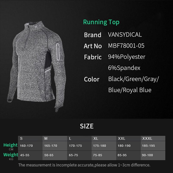 Running Shirt with neck Zipper and thumb holeSPECIFICATIONS
 Our Running Shirt Men Zipper Pullover is the perfect combination of form and function. The madarin collar, left chest zipper, and thumb hole provide 0formyworkout.com