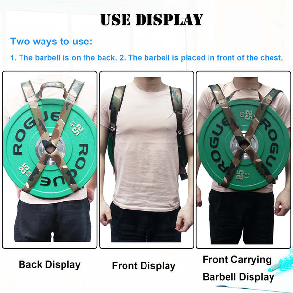 Barbell Plates Weighted Vest Strap for Home Pull-ups Plank Push-ups 