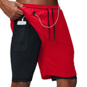 2 Layers Fitness & Gym Training Sports Shorts for Men