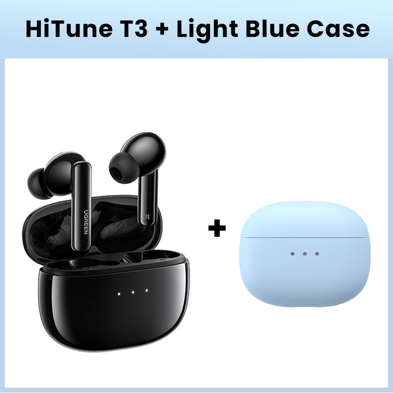 UGREEN HiTune T3 ANC Wireless TWS Bluetooth 5.2 Earphones with Active Noise Cancellation and  in-Ear Mics Handsfree