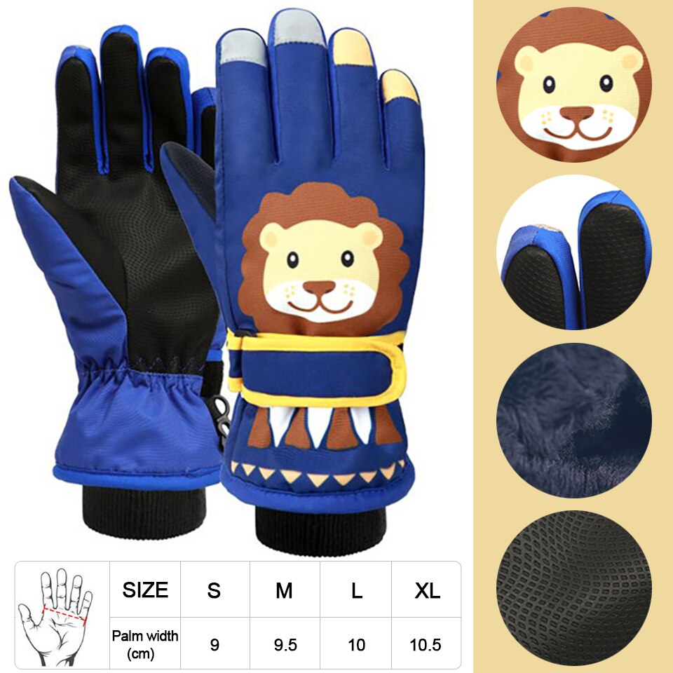 Compra c-blue Men, Women &amp; Children Warm Waterproof Ski and Cycling Gloves