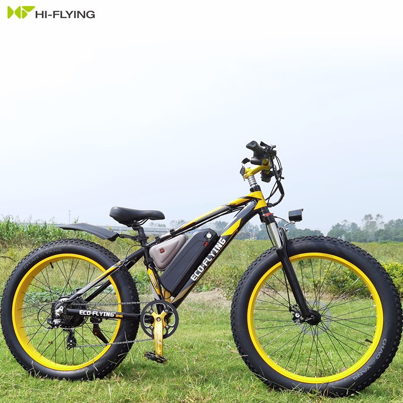 1000w 26inch fat tire 48V 13AH e- bike with 7 levels PAS system and LED meter