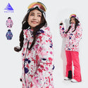 Thick Warm Ski Suit Women Waterproof Windproof Skiing and Snowboarding